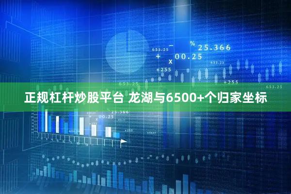 正规杠杆炒股平台 龙湖与6500+个归家坐标